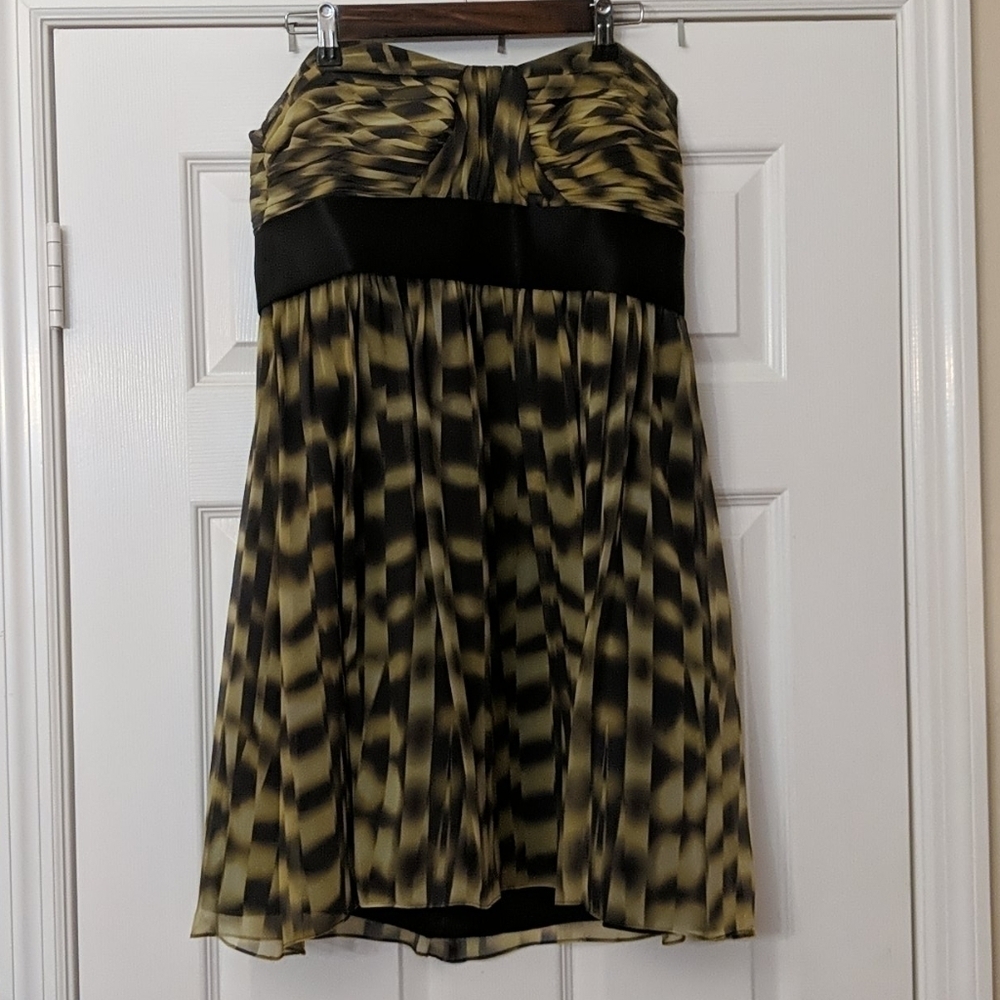 NWT CALVIN KLEIN Silk Strapless Dress